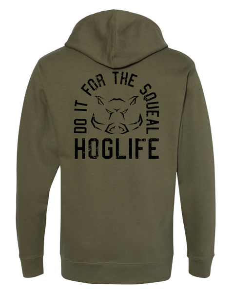 Squeal Hoodie Army Green